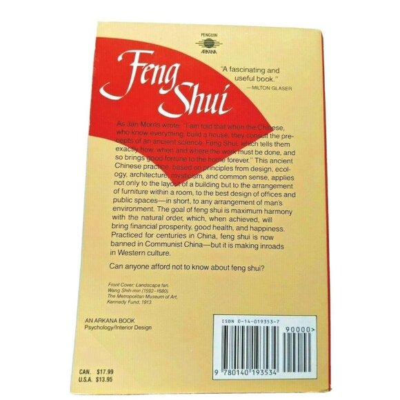"Feng Shui: The Chinese Art Of Placement" By Sarah Rossbach Paperback Book - Picture 3 of 5